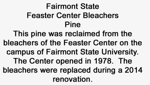 Fairmont State Feaster Center Bleachers Slimline Pencil - Comunidade Da Graça, HD Png Download, Free Download