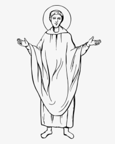 Transparent Clergy Clipart - Clergy Middle Ages Drawing, HD Png Download, Free Download