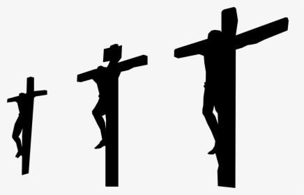 Three Cross Silhouette Png, Transparent Png, Free Download
