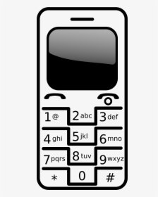 Png Download Mycelular Big Image Png - Cellphone Black And White, Transparent Png, Free Download