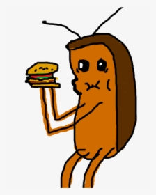 Cockroach Eating Krabby Patty, HD Png Download, Free Download
