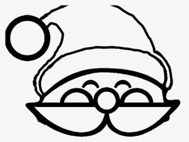 Coloring Pages Of Santa Claus Hat, HD Png Download, Free Download