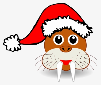 Santa Hat Clipart - Christmas Animal Clipart, HD Png Download, Free Download