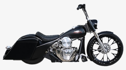 Clip Art Motorcycle With Steering Wheel - Motorcycle Bagger, HD Png Download, Free Download