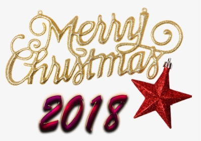 Merry Christmas 2018 Png Photo - Christmas Day, Transparent Png, Free Download