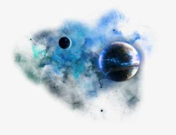#space #dust #png #blue #galaxy #spaceeffects #planets - Transparent Background Space Clouds Png, Png Download, Free Download