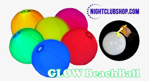 Led, Light Up, Illuminated, Beach,ball, Beachball, - Inflatable, HD Png Download, Free Download