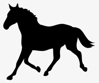 Tennessee Walking Horse Silhouette Equestrian Horse - Easy Horse Silhouette, HD Png Download, Free Download