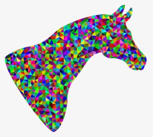 Prismatic Low Poly Horse Head Clip Arts - Horses Art Transparent Background, HD Png Download, Free Download