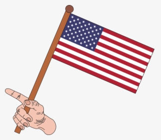 Flag, Usa, America, United States - Two American Flags Crossed, HD Png Download, Free Download