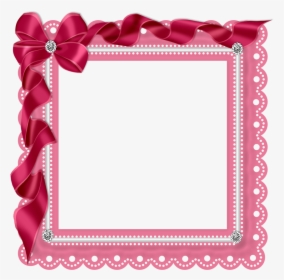 Rosimeri Andrade Preview2 ~ Dark Pink Ribbon Frame - Pink Ribbon Frame Png, Transparent Png, Free Download