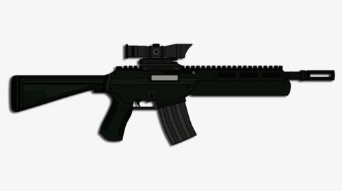 Download Assault Rifle Png Photos For Designing Purpose - Assault Rifle Black Png, Transparent Png, Free Download