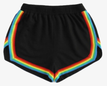Black And Rainbow Shorts, HD Png Download, Free Download