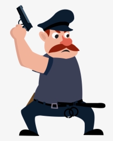 Transparent Policeman Cliparts - Police Cartoon Png, Png Download, Free Download