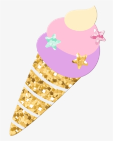Transparent Eis Clipart - Glitter Ice Cream Png, Png Download, Free Download