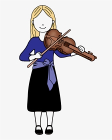 Violin Girl Personalized T Shirt For Recital, Music - Cartoon, HD Png Download, Free Download