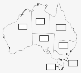 Transparent Blank Map Of Usa Png - Blank Map Of Australia, Png Download, Free Download