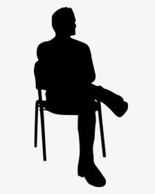Person Sitting In Chair Silhouette, HD Png Download, Free Download
