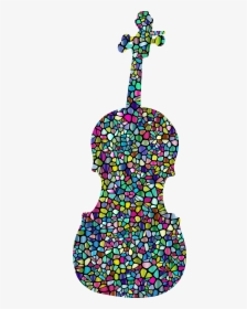 Polyprismatic Tiled With Background - Colorful Violin Transparent Background, HD Png Download, Free Download