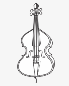 Cello Clipart Svg - Cello Black And White, HD Png Download, Free Download