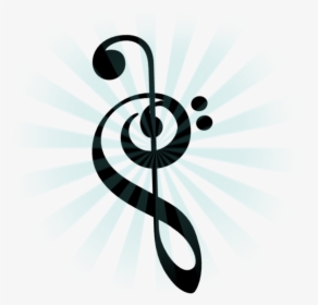 Violin And Bass Key - Music Heart And Semicolon Tattoo, HD Png Download, Free Download