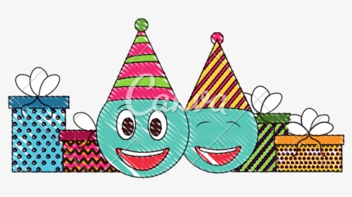 Birthday Hat Drawing At Paintingvalley, HD Png Download, Free Download