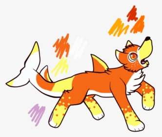Candycorn Shark Wolf By Fluffy Furry Fun, HD Png Download, Free Download