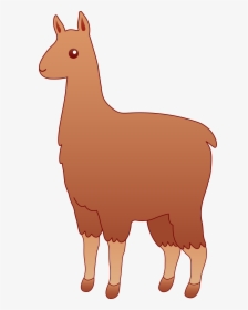 Fluffy Brown Llama - Alpaca Clip Art, HD Png Download, Free Download
