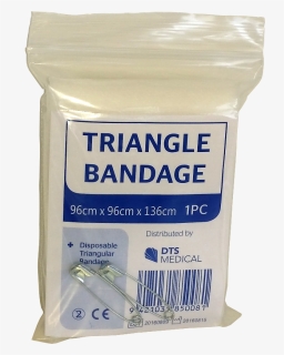 Tri Bandage - Triangular Bandage With Safety Pins, HD Png Download, Free Download