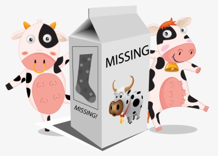 Milk Carton Missing Page Image - Cow Milk, HD Png Download, Free Download