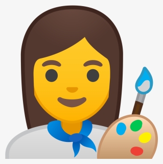 Woman Artist Icon - Emoji Artista, HD Png Download, Free Download