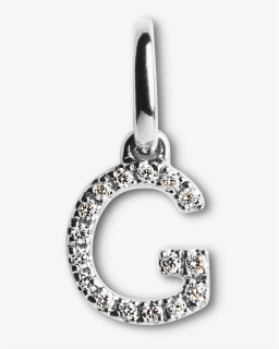 Letter Pendant With Diamonds "g", 18 Carat White Gold"  - Locket, HD Png Download, Free Download