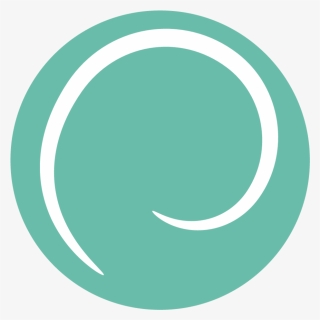 White Swirl On Teal Rotate 2 Alt - Circle, HD Png Download, Free Download