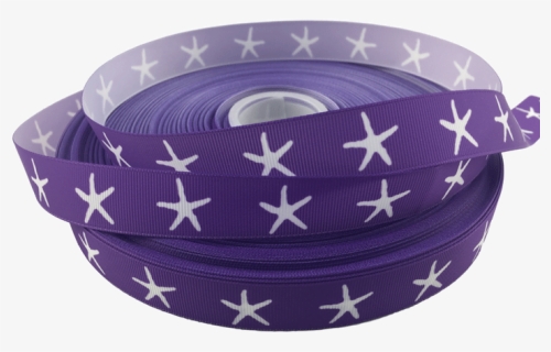 Ribbons [tag] Star Fish Grosgrain Ribbons 7/8″, Purple - Ceramic, HD Png Download, Free Download