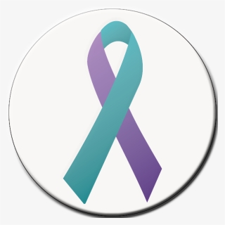 Teal And Purple Ribbon Png, Transparent Png, Free Download