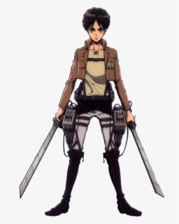Eren Yeager With Two Swords - Attack On Titan Eren Human, HD Png Download, Free Download