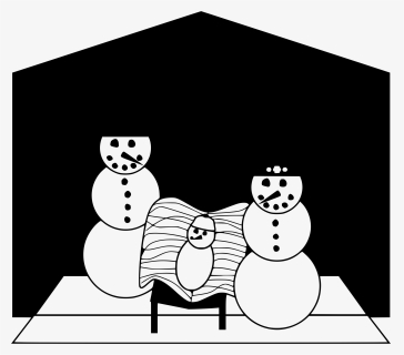 A Snowman Nativity Clip Arts - Christmas Day, HD Png Download, Free Download