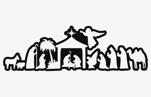 Nativity - Nativity Silhouette Gold Png, Transparent Png, Free Download