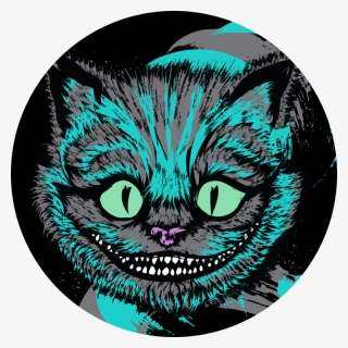 Cheshire Cat , Png Download - Cat In Alice In Wonderland In Graphic Design, Transparent Png, Free Download