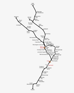 London Underground Map Northern Line, HD Png Download, Free Download