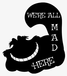 Disney Inspired Cheshire Cat Silhouette Free Printable - Illustration, HD Png Download, Free Download