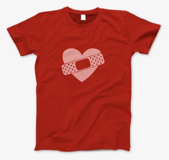 Bandaid Heart - T-shirt, HD Png Download, Free Download