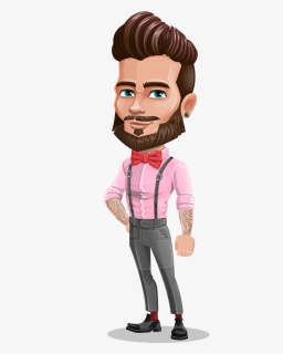 Cartoon Man With Bowtie, HD Png Download, Free Download
