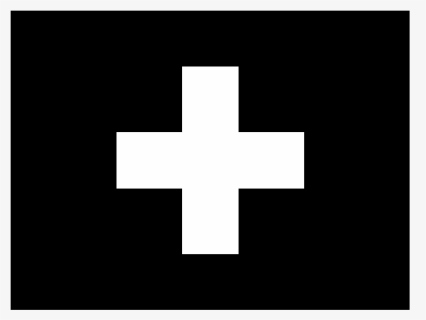 Flag Of Switzerland Logo Black And White - Swiss Flag Png Black And White, Transparent Png, Free Download