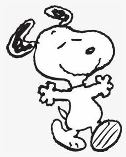 Black And White Snoopy, HD Png Download, Free Download