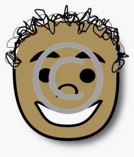 Curly Hair Frustrated Face Emoji, HD Png Download, Free Download