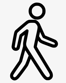 Walking - Walking Man Icon Png, Transparent Png, Free Download