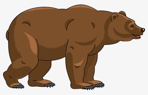 Bear Clipart - Grizzly Bear, HD Png Download, Free Download