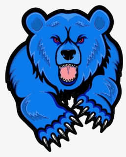 Grizzly Bear Head Clip Art - Grizzly Bear Head Blue, HD Png Download, Free Download
