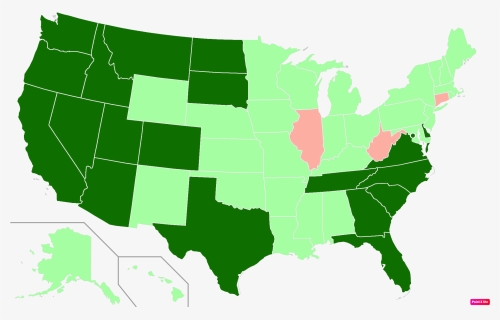 Us States By Population Growth - Gay Marriage Legal States, HD Png Download, Free Download